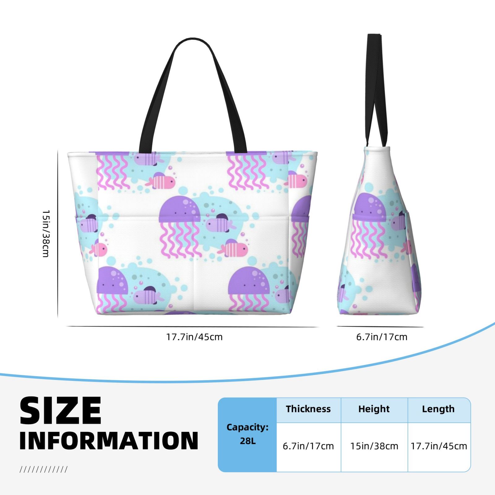 Large capacity beach travel bag