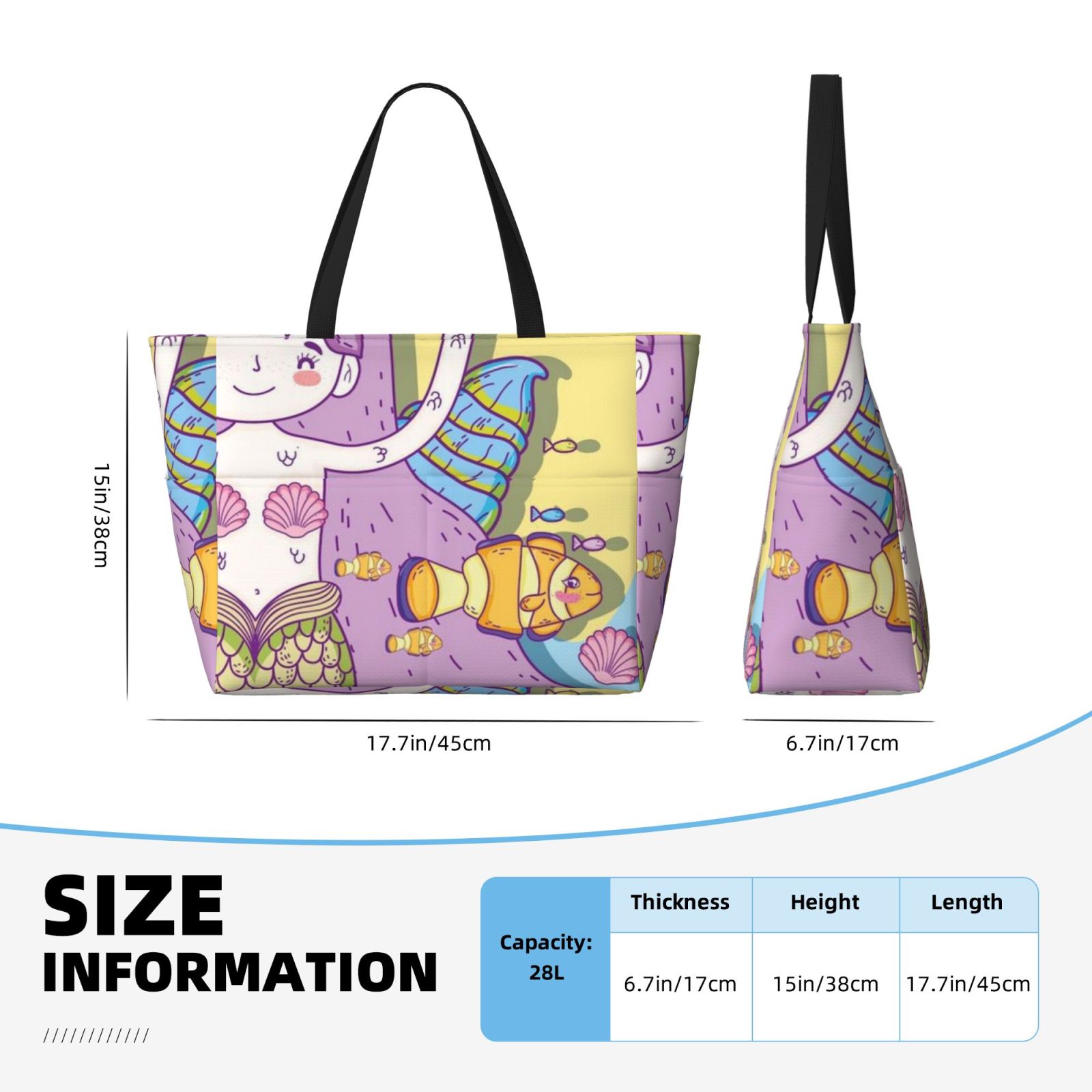 Large capacity beach travel bag